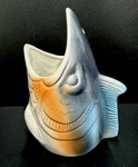 Vtg 6 Marlin Fish Head Tiki Ceramic Mug Hanging Planter Pen Holder DW148 Hawaii. Fixed Price $24.00.