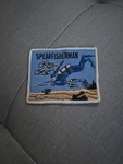 Retro Spearfishing Diver Patch Scuba Diving Embroidered Iron-on Hunting Ocean. Fixed Price $7.50.