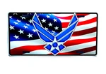 Air Force American Flag Us Logo Metal Novelty Car License Plate Tag. Fixed Price $17.95.