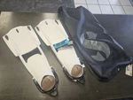 Scubapro Seawing Supernova White Size Dive Fins Open Heel With Bag. Fixed Price $295.00.