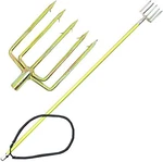 3.5-FOOT Fiberglass Pole Spear Hawaiian Sling With 5-PRONG Harpoon Tip, Yellow. Fixed Price $80.99.