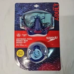Speedo Adult Travel Snorkel Mask Set - Navy. Ages 14+ New! Vacation Beach Ocean. Fixed Price $19.99.