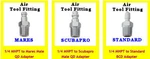 Air Tool Fitting Adapter For Mares - Scubapro & Standard Bcd Inflator Hose. Fixed Price $12.95.