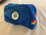 Vtg 1980S Seatec Scuba Diving Canvas Hand Bag, Zipper, Blue & Rainbow, Gear. Fixed Price $36.00.