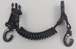 Scuba Diving Shark Coil Lanyard With Snaps And Quick Release Buckles Black. Fixed Price $14.91.