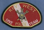 Key West Florida Police Dive Team Shoulder Patch. Fixed Price $8.00.