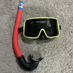 Vintage Aqua Scuba Diving Snorkel & Polycarbonate Lens Goggles Kids Boys Water. Fixed Price $16.99.