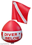 Trident Inflatable Surface Float With Dive Flag. Fixed Price $25.95.