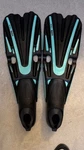 Mares Volo Race Full Foot Fins, 42/43AQUA. Fixed Price $75.00.