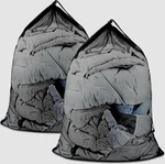 2PCS Heavy Duty Laundry Bag Large Mesh Wash Clothes With Drawstring Top Closure. Fixed Price $11.87.