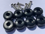 Silicone Rubber Bumper Feet (small 1/2")(5/8")(7/8") Black (firm) With Screws. Fixed Price $89.00.