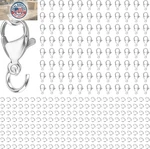 300PCS Stainless Steel Lobster Claw Clasps For Necklace/bracelet Jewelry Making,. Fixed Price $13.01.