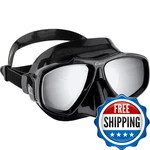 Cressi Focus 2-LENS Masks, Black/black, Silver Mirrored. Fixed Price $112.35.
