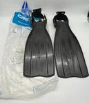 New Cressi Pro Light Open Heel Scuba Diving Fins Size Xs Black Snorkeling. Fixed Price $65.99.