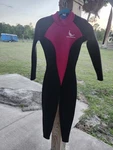 Dive Master Neoprene Full Scuba Diving Suit Women Sz 6 Usa Black Pink Wet. Fixed Price $12.90.