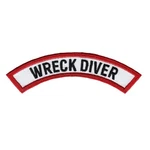 Wreck Diver Chevron Scuba Diving Iron-on Patch Embroidered Applique. Fixed Price $5.95.