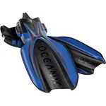 Oceanic Manta Ray Open Heel Fins With Spring Straps, X-large, Blue/black. Fixed Price $194.95.