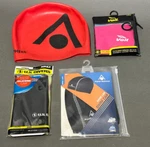 4 New Adult Swimming Race Caps - Aqua Sphere 6+ U.s.divers Silicone Volt Jr. Fixed Price $19.99.
