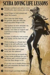 Scuba Diving Life Lessons Underwater Sports Wall Art Home - Poster 20X30. Fixed Price $23.99.