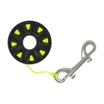 Scuba Choice 100 Ft Black Finger Spool Reel W/ Yellow Line. Fixed Price $8.99.