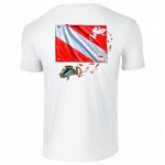 Amphibious Outfitters T-shirt Frog Flag White Scuba D0041W. Fixed Price $19.99.