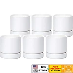 4 Inch Planter Pot W/ Drainage Hole & Saucer Deep Water Catch Tray Set Of 6 New. Fixed Price $43.51.