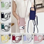 For Iphone 17 16 15 14 13 Adjustable Lanyard Neck Strap Shockproof Silicone Case. Fixed Price $12.99.