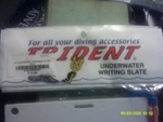 Trident Instructor Size Underwater Writing Dive Slates 8" X 10" New Package. Fixed Price $7.95.