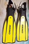 Cressi Pro Light Open Heel Scuba Dive Fins Yellow, Size: Xs/s Small 5-7 6-8. Fixed Price $29.00.