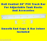Roll Control Pvc 20" Track Bar Scuba Tank Adjustable Rod Cup Cleat Holder. Fixed Price $41.95.