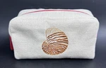Stubbs & Wootton Palm Beach Embroidered Nautilus Shell Zip Pouch Cosmetic Bag. Fixed Price $28.99.