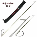 Carbon Fiber 7 Travel 3-PIECE Pole Spear W/ Single Flopper Tip & Sling Bag. Fixed Price $109.99.