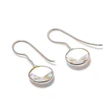 Rainbow Fire Topaz Round Shape Gemstone Earrings Handmade Jewelry 1.18" Mxe 5409. Fixed Price $8.39.
