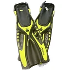 Akona Caicos Snorkeling Fins, Size Md/xl 9-13, Yellow New Item, Old Stock. Fixed Price $29.95.