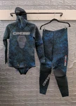 New Cressi Cobi Tokugawa Nylon 2MM Men's Pc Hooded Blue Camo Wetsuit Sz M/3. Fixed Price $219.99.