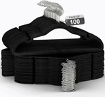 Non-slip Velvet Clothes Hangers 30/50/100/200 Pack, Black, Gray, Ivory. Fixed Price $58.50.