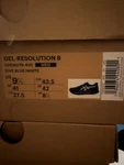 Asics Gel Resolution 8 Dive Blue. Fixed Price $139.00.