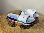Nike Jordan Hydro Retro Men Slide White Grape Ice 555501-103 Size 13. Fixed Price $62.95.
