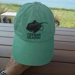 Cayman Island W Ray In Black Aqua Cotton Hat Cap Hook Loop Euc. Fixed Price $10.39.