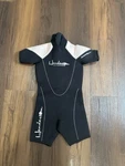 Henderson Aquatics Youth Girls Thermoprene Water Short Wetsuit Sz 2 Black/pink. Fixed Price $27.00.