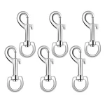 6 Pack Swivel Eye Bolt Snap Hooks For Pet Leash, Scuba 1/4 Inch, Silver. Fixed Price $9.77.