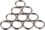 10PCS/LOTS Titanium Small Split Rings Micro Key 12MM, Silver. Fixed Price $13.05.