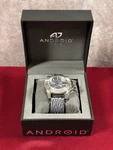 Android Divemaster Silverjet 500 Gmt AD547 Quartz Watch *rare* Leather Band Nib. Fixed Price $249.95.