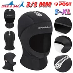 Dive&sail Diving Cap 5MM Neoprene Wetsuit Hood Hat Swimming Scuba Water Sport Au. Fixed Price $25.38.