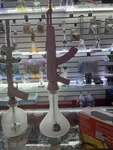 Gangsta Hookah Pink AK-47 Rifle Design Glass Base With Hose. Fixed Price $120.00.