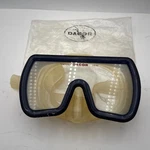 Vintage Dacor Vista Scuba Dive Mask Blue Frame Silicone Skirt Tempered. Fixed Price $19.99.