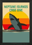 Neptune Islands Shark Dive Framed Wall Art Poster Canvas Print Picture. Fixed Price $33.55.