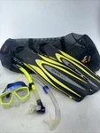 Mares Excel + Plus Open Heel Scuba Diving Dive Fins Yellow All Sizes Bare Genesi. Fixed Price $100.00.