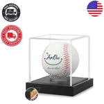 Elegant Baseball Display Case With Acacia Wood - Ultimate Autograph Holder. Fixed Price $24.99.