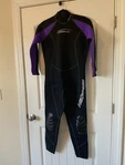 Neo Sport Women's Wetsuit Black Purple Size 12 Style: S832WB 3/2. Fixed Price $49.00.